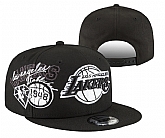 Lakers Team Logo Black 75th Anniversary Adjustable Hat YD,baseball caps,new era cap wholesale,wholesale hats